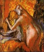 Edgar Degas Apres le Bain oil